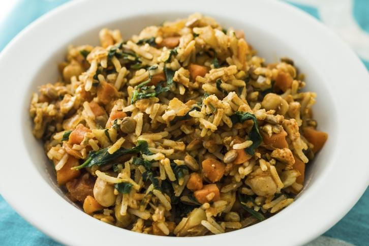 Riz sauté à la mangue Riz sauté à la mangue